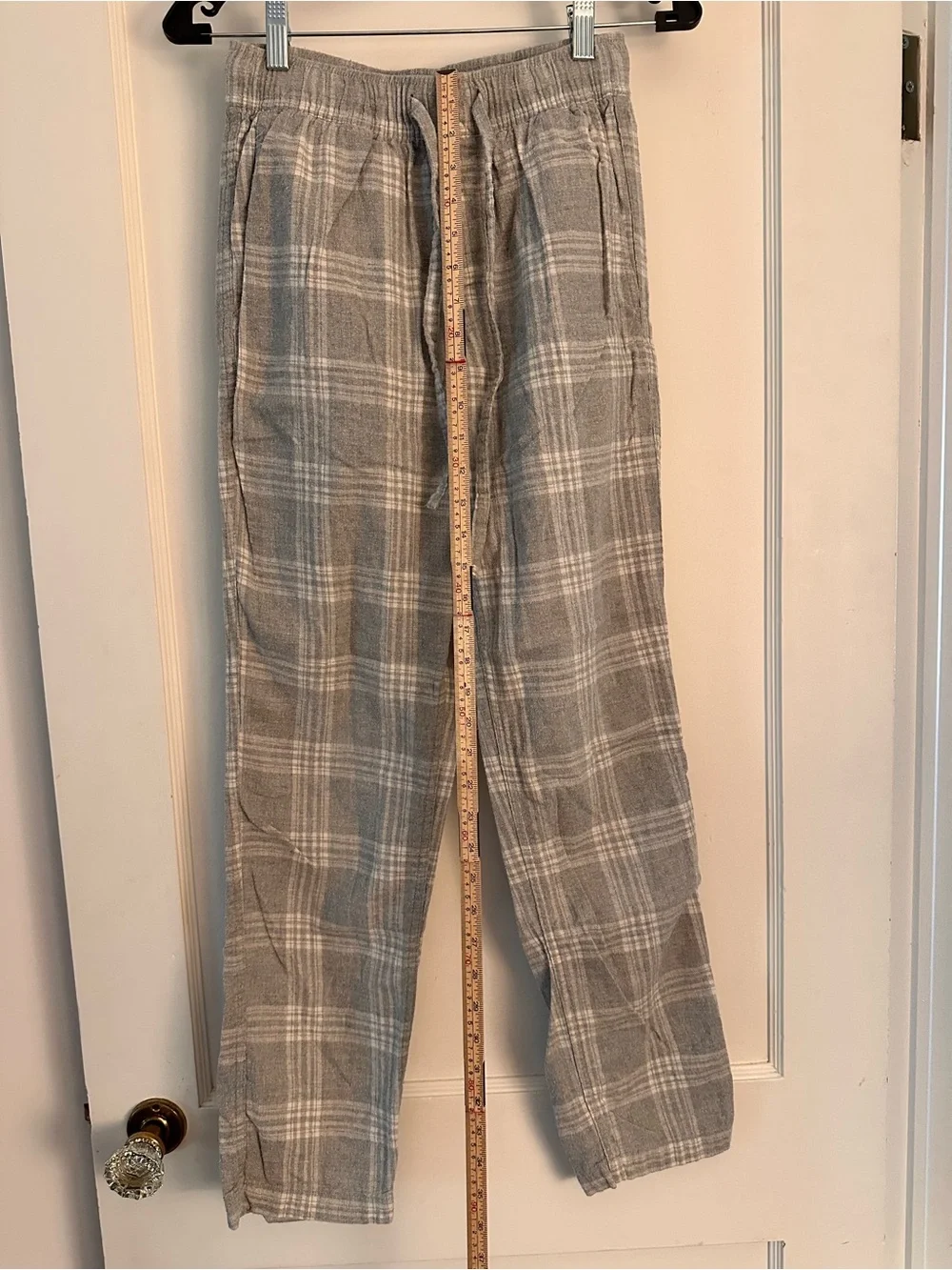 J. Crew Gray Plaid Lounge Pants